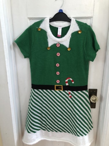 Christmas elf sweater dress - elf,
