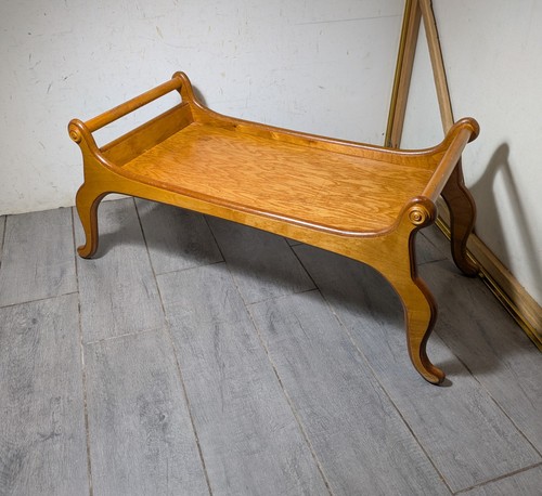 Vintage oak wood sleigh - sleigh, butler