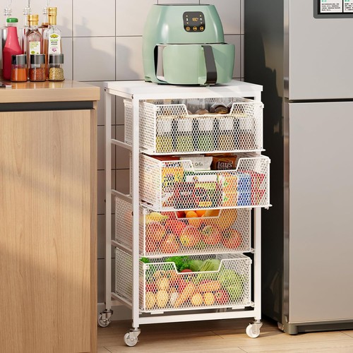 Tier kitchen storage cart - 4-tier,