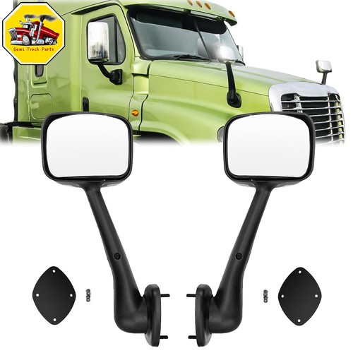 Chrome hood mirror pair set - hood,