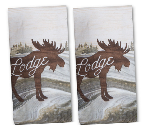 Moose hand towel cabin - 2,