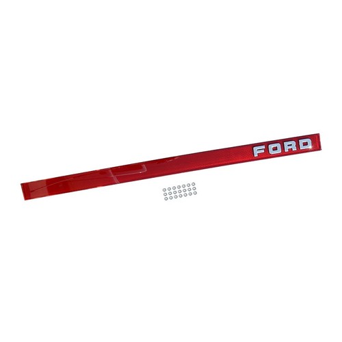 Tailgate finish panel trim - finish, red
