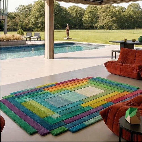 Modern abstract geometric area - modern,
