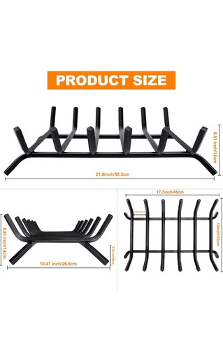 Fireplace grate inch solid - fireplace,