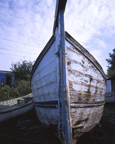 Rustic blue wooden abandoned - rustic,
