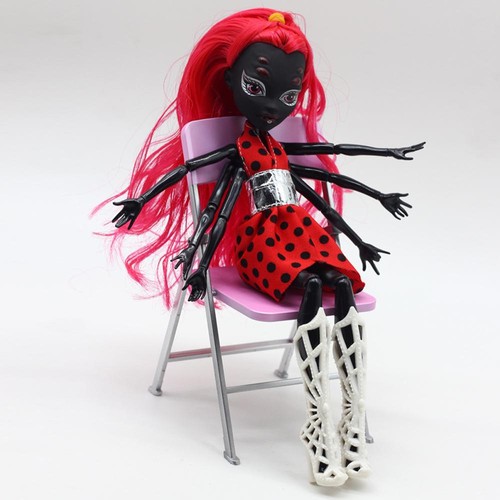 Black wydowna spider - black, doll