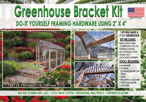 Greenhouse diy bracket kit - bracket,