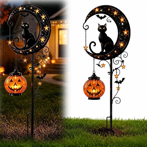 Solar halloween black cat - solar,