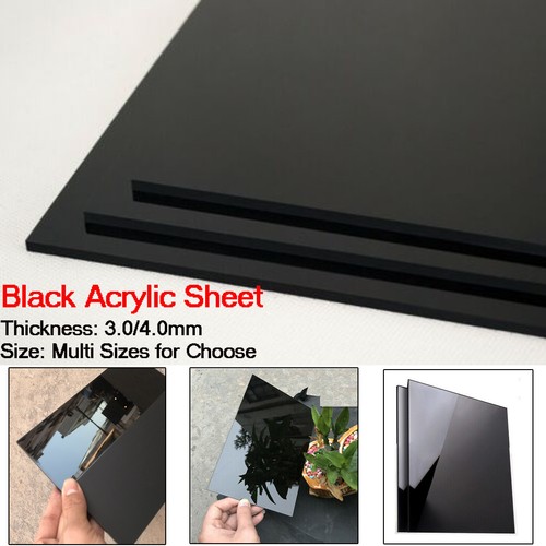 Black mirror acrylic plate - acrylic,