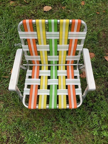Vintage aluminum folding - vintage, lawn