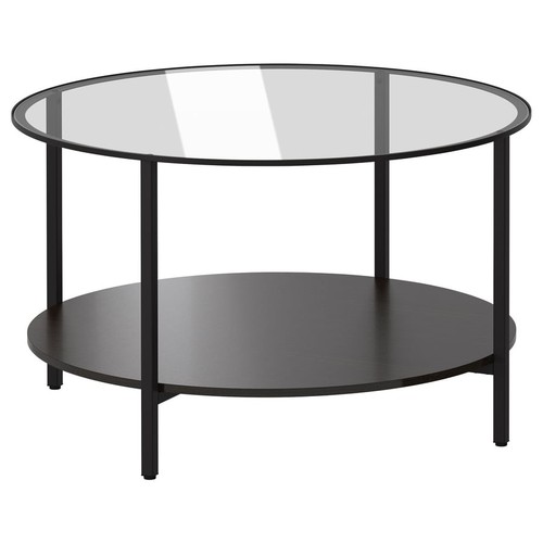 Ikea round glass - glass, table