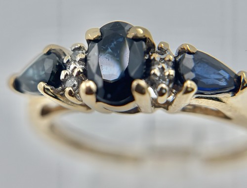 14k gold 1cttw saphire - gold,