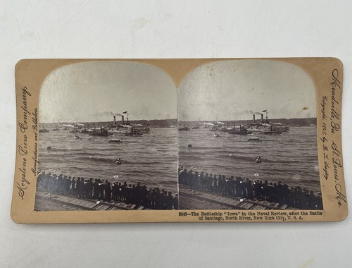 Stereoview battleship iowa - stereoview, in