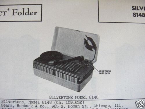 Silvertone 8148 phonograph - 8148,