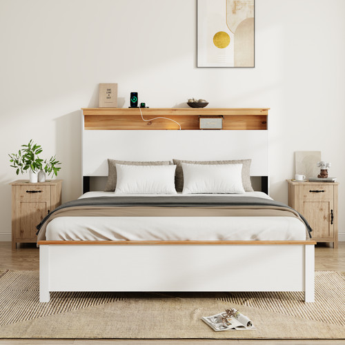 Full wooden bed - full,