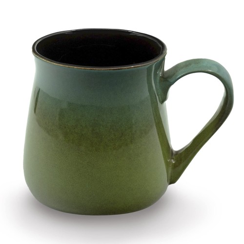 Large pottery coffee mug - pottery, oz