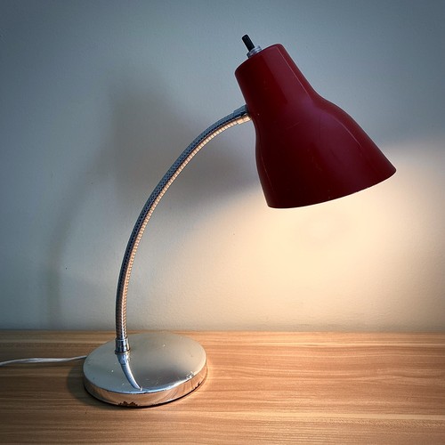 Vtg desk office lamp gooseneck - vtg,