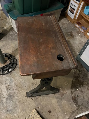 1900 school desk and chair - desk,