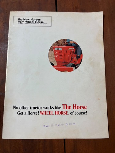 Vintage wheel horse garden - vintage,
