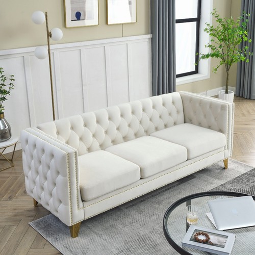 Seater chesterfield velvet - seater,