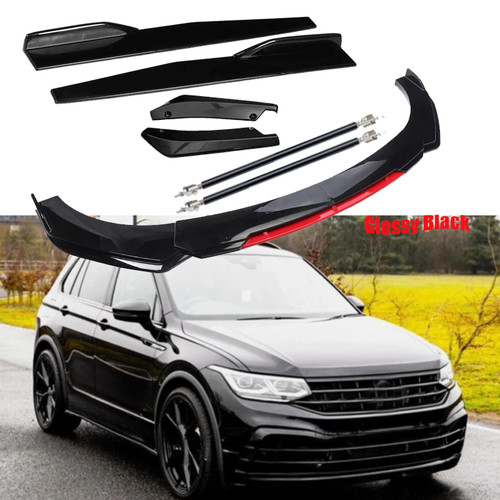 Front bumper lip spoiler - front,