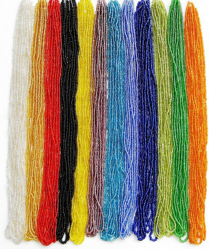 Glass seed beads hank 3 - seed,