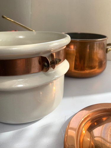 Vintage copper brass double - brass,