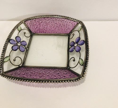Trinket dish leaded stained - trinket,