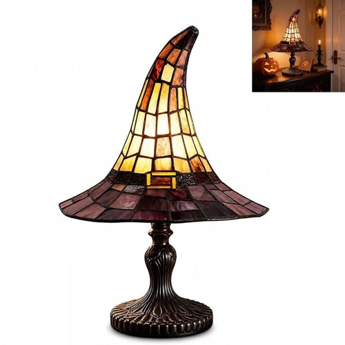 Stained glass witch hat - stained,