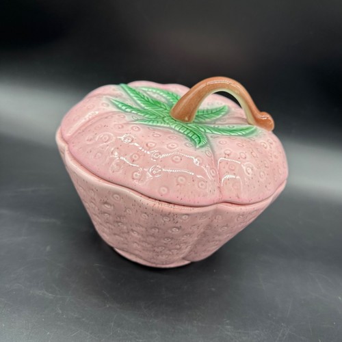 Vintage strawberry canister - strawberry,