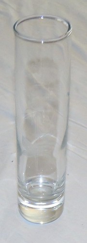 Glass inch bud - glass, vase