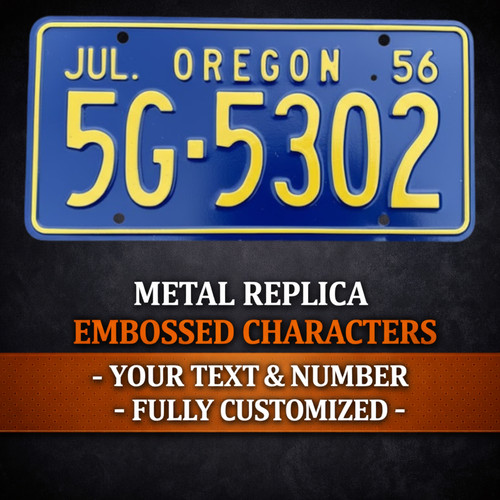 Oregon 1956 metal embossed - oregon,