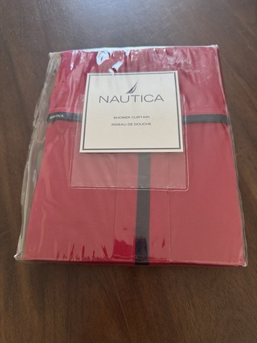 Nautica shower curtain red - nautica,