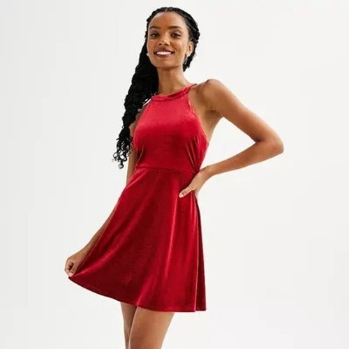 Juniors skater mini dress red - juniors',