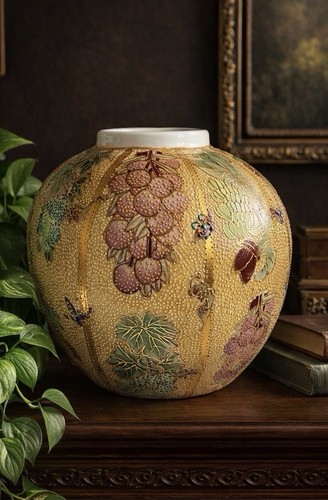 Raised enamel asian style - ,