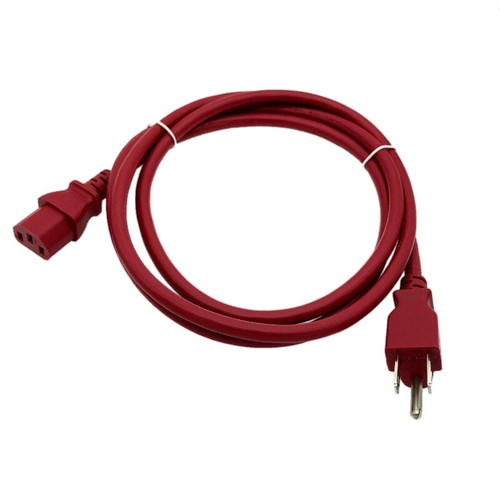6ft red power cable - red,