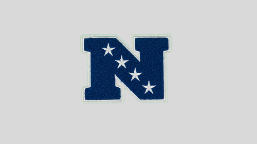 Nfl nfc chenille patch x - nfc, 3"