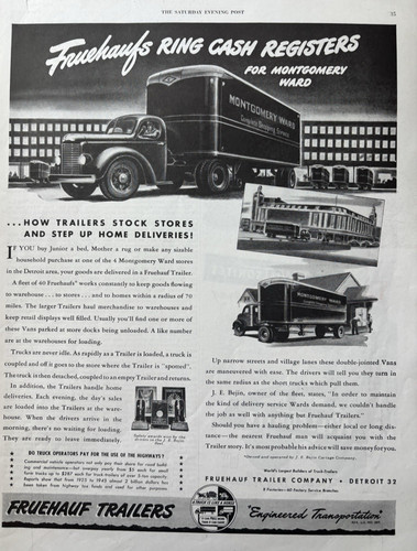 1946 fruehauf trailers truck - trailers,
