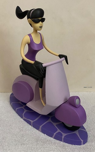 Shag scooter girl figurine - girl,