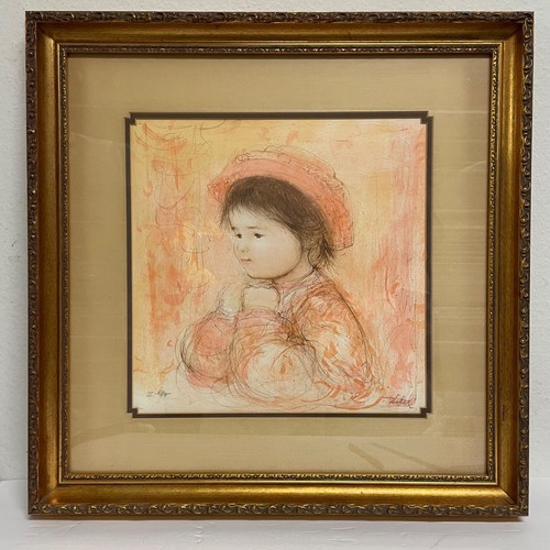 Edna hibel lithograph paper - lithograph, ii