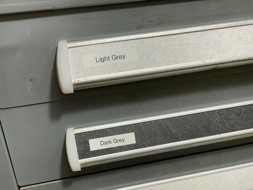 Vidmar drawer label edge - drawer,