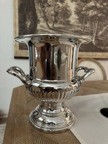 Vintage silverplate trophy - silverplate, urn