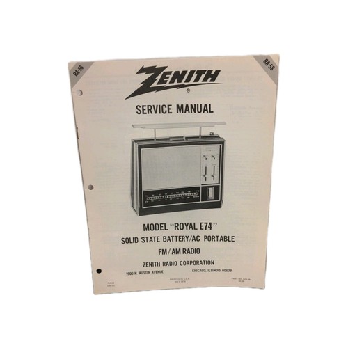 Zenith royal e74 solid state - zenith,