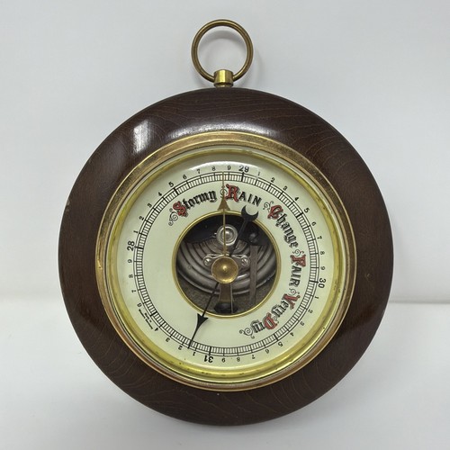 Vintage aneroid barometer - aneroid, made