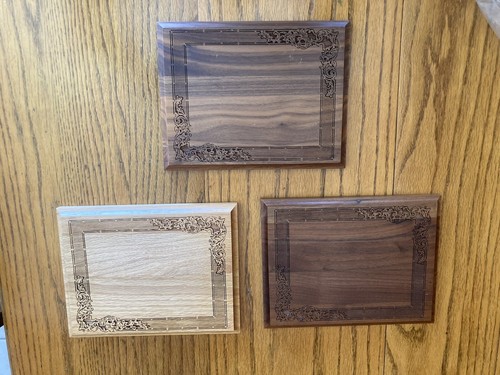 Blank wood rectangle plaque - blank,