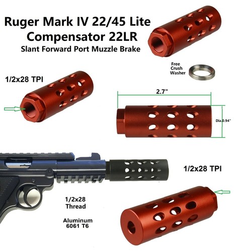 Red slant forward port ruger - slant,
