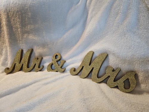 Mrs gold sparkle 3 pc - "mr,