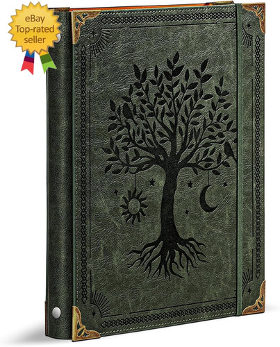 Leather ring binder 1 - leather,