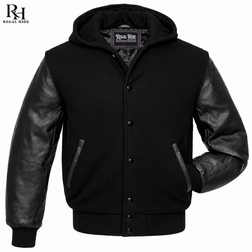 Men varsity bomber hooded - men's,