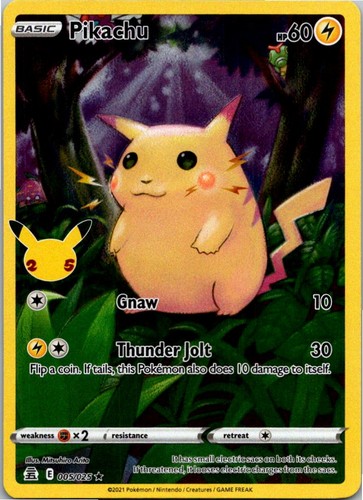 Pikachu holo rare celebrations - holo,